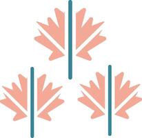 Maple Leaf Colorful Symbol Sketch vector