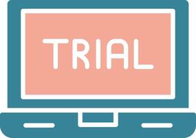 Trial Vibrant Core Icon vector