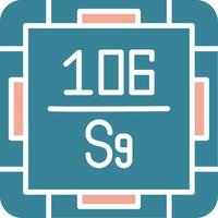 Seaborgium Bold UI Stamp vector