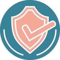 Shield Virtual Line Art vector