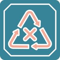 Do Not Recycle Colorful System Element vector