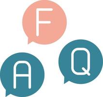 Faq Expressive App Emblem vector
