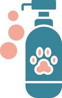 Pet Shampoo Simplified Style Glyph vector