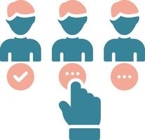 Recruitment Intuitive Icon Fragment vector
