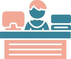 Workplace Colorful App Emblem vector