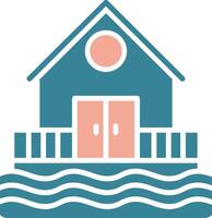 Beach Hut Crystal Unit vector