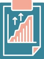 Graph Crystal Core Icon vector