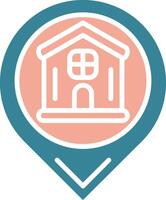 Location Crystal UI Stamp vector