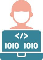 Programmer Bold UI Stamp vector