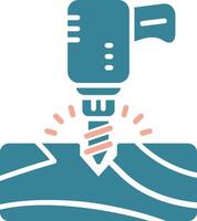 Drill Futuristic Graphic Module vector