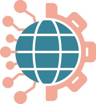 Digital Transformation Bold System Element vector