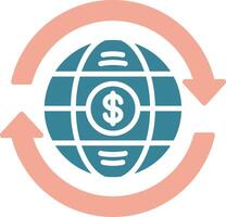 Global Economy Intuitive Symbol Sketch vector