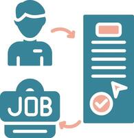 Hiring Neon Web Symbol vector