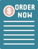 Order Now Unified UI Stamp vector