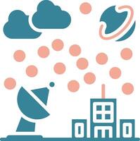 Satellite Dish Virtual Visual Pattern vector