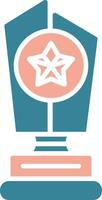 Trophy Star Dynamic Symbol Sketch vector