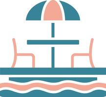 Beach Chair Dynamic System Element vector