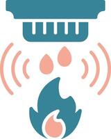 Fire Detector Global Digital Mark vector