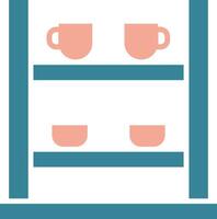 Shelving Colorful Line Art vector