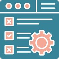 Checklist Dynamic Web Symbol vector