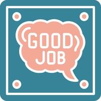 Good Job Neon Web Symbol vector