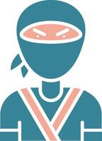 Ninja Colorful Web Symbol vector