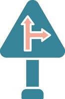 Right Turn Innovative Visual Pattern vector
