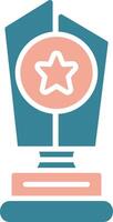 Trophy Star Futuristic UX Form vector