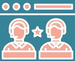 Customer Service Virtual Core Icon vector