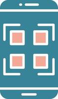 Qr Code Seamless Line Art vector