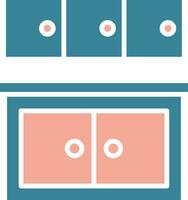 Cabinet Expressive Symbol Sketch vector