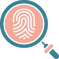 Fingerprint Scanning Intuitive Interface Object vector