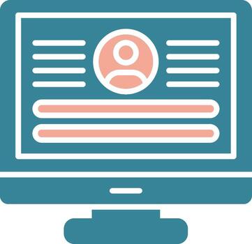 Iniciar sesión en expresivo aplicación emblema vector