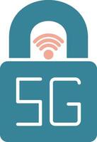 Padlock Unified UI Stamp vector