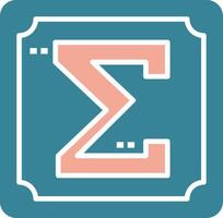 Summation Crystal App Emblem vector