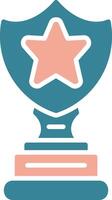 Trophy Star Bold Interface Object vector