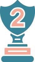 2nd Prize Expressive App Emblem vector