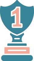 1st Prize Streamlined Flat Badge vector