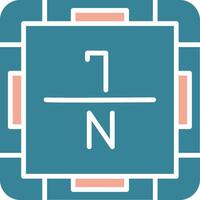 Nitrogen Neon System Element vector