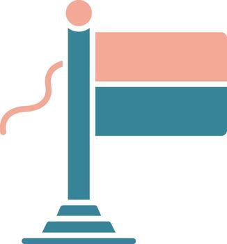 Ukraine Flag Bold Interface Object vector