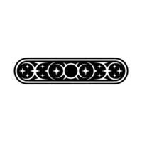 Elegant Celestial Border Stars and Circles, Illustration vector