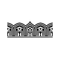 Intricate Islamic Arch Motif, Minimalist vector
