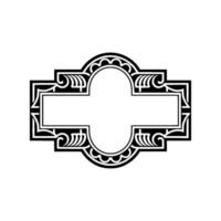 Art Nouveau Ornament Border, Elegant Element vector