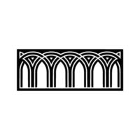 Geometric Archway, Art Deco Pattern, Minimalist vector