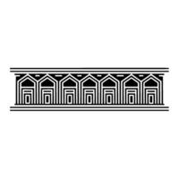 Geometric Deco Border, Minimalist , Architectural Motif vector