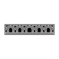 Geometric Arch Border, Minimalist , Modern Pattern, Lineart vector