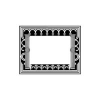Art Deco Frame, Geometric Ornamentation, Vintage - Classical vector