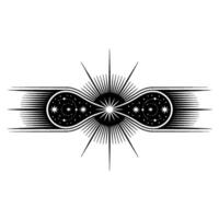 Celestial Symmetry Abstract Starburst Emblem vector