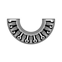Stylized Tribal Collar, Ancient Motif, Minimalist vector