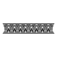 Art Deco Banding Ornament, Geometric , Minimalist Style vector
